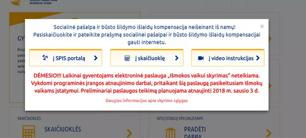 Pranešimas apie sisteos gedimą Pranešimas apie sisteos gedimą - Sputnik Lietuva