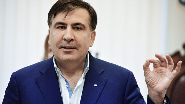 Михаил Саакашвили на заседании Апелляционного суда Киева - Sputnik Lietuva