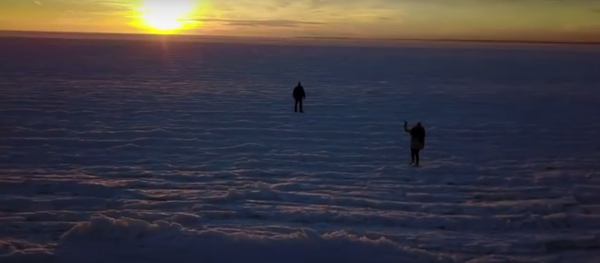 Замерзший океан в США - Sputnik Lietuva