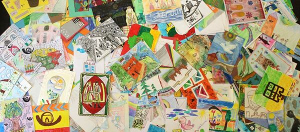 Открытки школьников к столетию Литвы Открытки школьников к столетию Литвы - Sputnik Lietuva