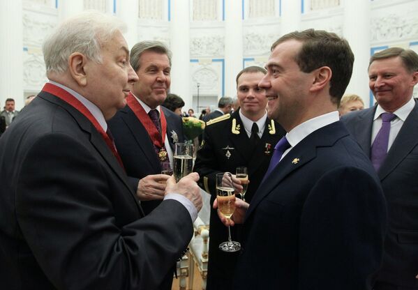 Вручение государственных наград Дмитрием Медведевым в Кремле - Sputnik Литва
