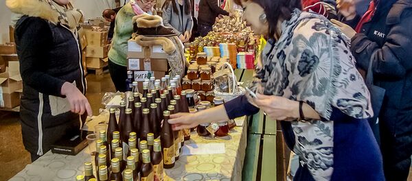 Выставка-ярмарка Russian Food Road Show – Riga 2017, архивное фото - Sputnik Литва