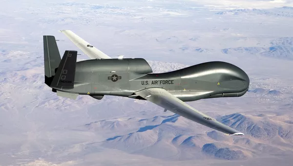 Беспилотный летательный аппарат НАТО RQ-4 Global Hawk - Sputnik Lietuva