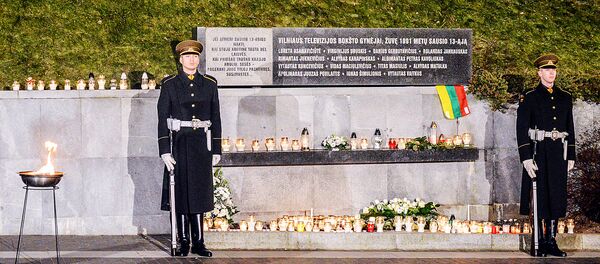 Памятные мероприятия в Вильнюсе, посвященные событиям 13 января 1991 года - Sputnik Литва