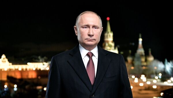 Новогоднее обращение президента РФ В.Путина - Sputnik Lietuva