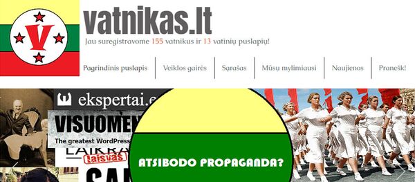 Скриншот с интернет-ресурса Литвы Vatnikas - Sputnik Литва