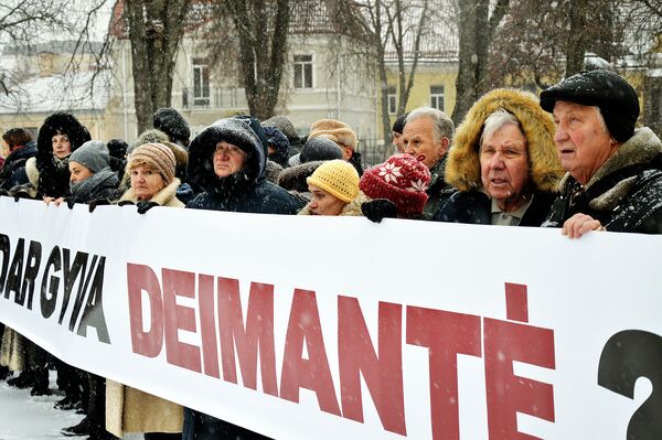 17 января 2018 года возле Президенсткого Дворца в Вильнюсе состоялась акция под названием Жива ли еще Дейманте - Sputnik Lietuva