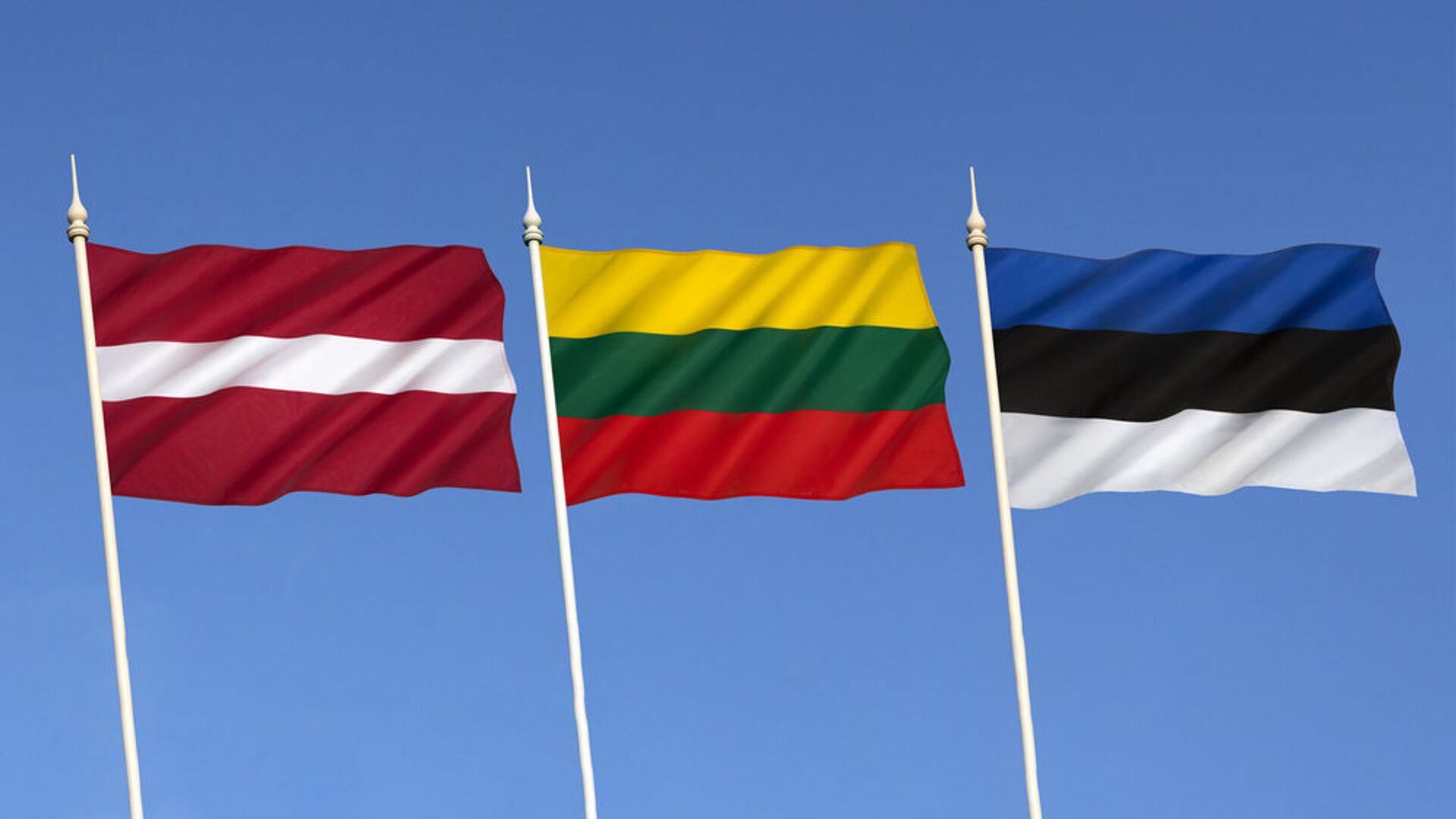 Флаги Эстонии, Латвии и Литвы - Sputnik Lietuva, 1920, 06.08.2021