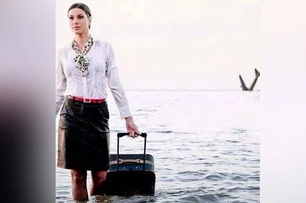 Скриншот поста стюардессы из социальной сети - Sputnik Литва