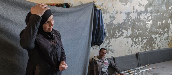 Лагерь беженцев в Дамаске - Sputnik Литва