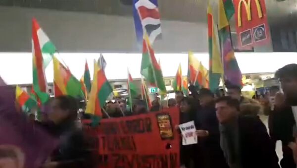 Курды и сторонники Эрдогана подрались в аэропорту Ганновера - Sputnik Литва