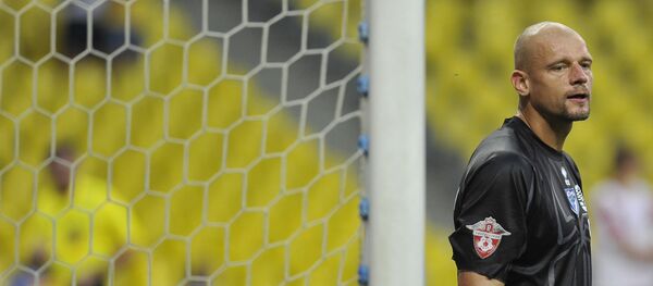 Вратарь Сибири Войцех Ковалевски, архивное фото - Sputnik Литва