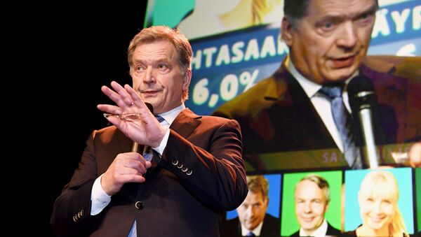Переизбранный президент Финляндии Саули Ниинистё. 28 января 2018 года - Sputnik Lietuva
