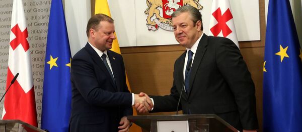 Саулюс Сквернялис и Георгий Квирикашвили - Sputnik Литва