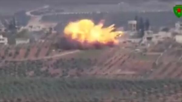 В Сирии уничтожили танк турецкой армии - Sputnik Lietuva
