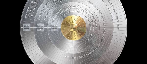 Lietuvos šimtmečio moneta Lietuvos šimtmečio moneta - Sputnik Lietuva