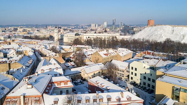 Вид на зимний Вильнюс, архивное фото - Sputnik Lietuva