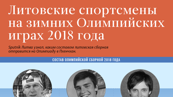 Литовские спортсмены на зимних Олимпийских играх 2018 года - Sputnik Литва