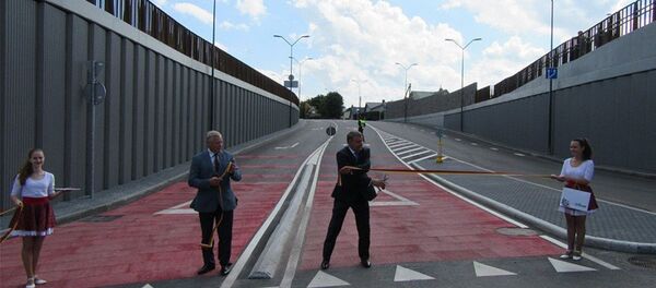 Открытие новой транспортной развязки в Мариамполе - Sputnik Литва