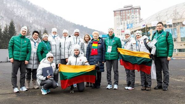 Dalia Grybauskaitė Pietų Korėjoje aplankė šalies olimpinių žaidynių delegaciją - Sputnik Lietuva