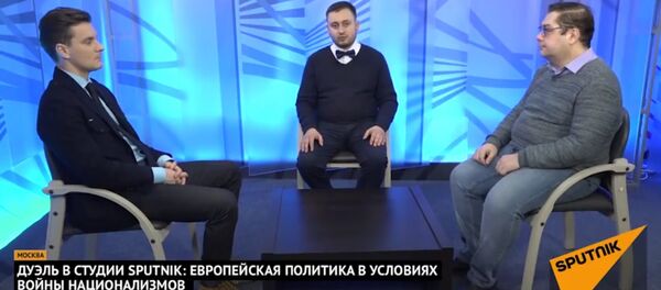 Дуэль в студии Sputnik: Европейская политика в условиях войны национализмов Дуэль в студии Sputnik: Европейская политика в условиях войны национализмов - Sputnik Литва