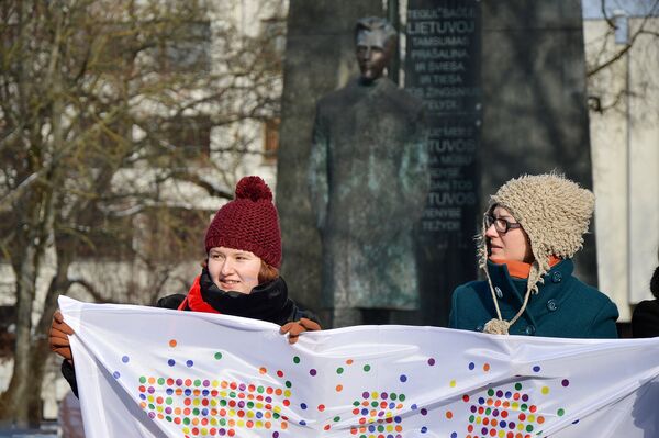 Акция против дискриминации однополых влюбленных в Вильнюсе - Sputnik Литва