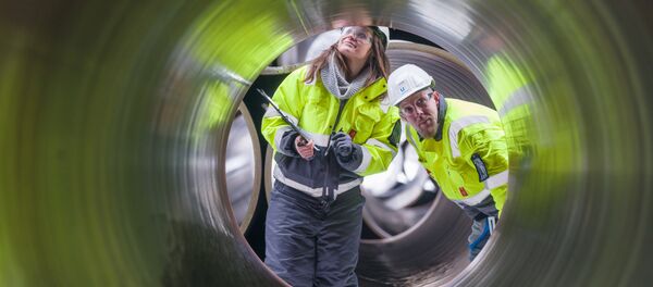 Проверка труб для Северного потока - 2, архивное фото Проверка труб для Северного потока - 2, архивное фото - Sputnik Литва