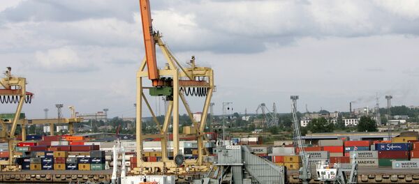 Рижский порт, архивное фото - Sputnik Литва