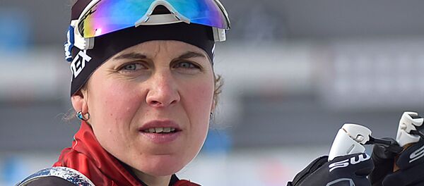 Литовская биатлонистка Наталья Кочергина, архивное фото Литовская биатлонистка Наталья Кочергина, архивное фото - Sputnik Литва