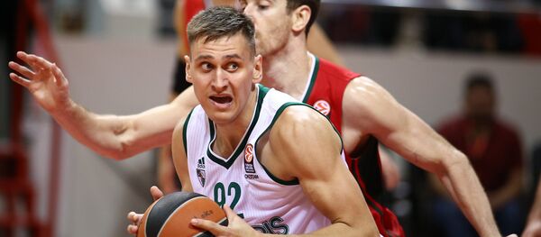 Игрок БК Жальгирис Эдгарас Улановас Игрок БК Жальгирис Эдгарас Улановас - Sputnik Литва