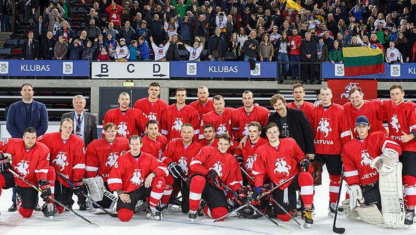 Сборная Литвы по хоккею на турнире Crowns Baltic Challenge Cup 2018 - Sputnik Литва
