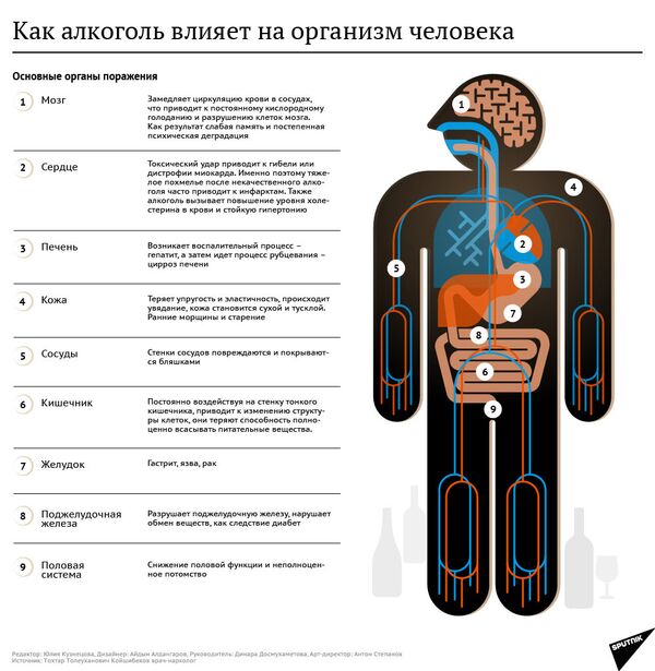 Как алкоголь влияет на организм человека Как алкоголь влияет на организм человека - Sputnik Литва