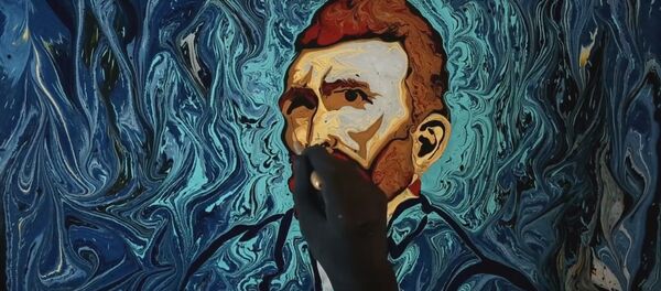 Плавающий постимпрессионизм: картины Ван Гога на воде - Sputnik Литва