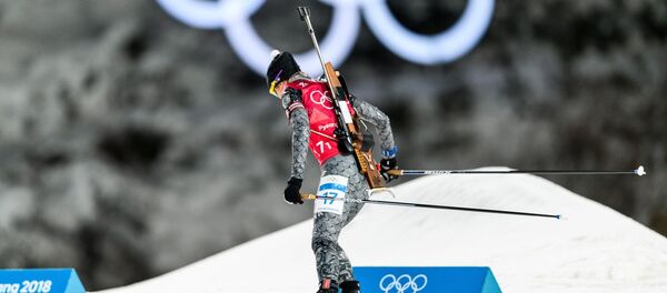 Литовские биатлонисты на смешанной эстафете - Sputnik Литва