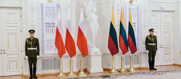 Визит польского президента Анджея Дуды в Литву, архивное фото - Sputnik Литва