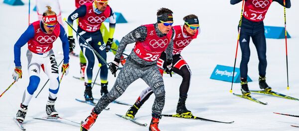 Мантас Строля в командном спринте на Олимпийских играх в Пхенчхане - Sputnik Литва