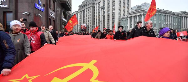 Митинг и шествие КПРФ в Москве Митинг и шествие КПРФ в Москве - Sputnik Lietuva