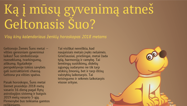 Ką į mūsų gyvenimą atneš Geltonasis Šuo? - Sputnik Lietuva