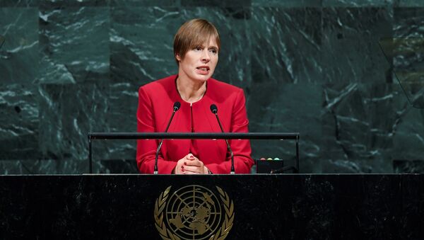 Estijos prezidentė Kersti Kaljulaid - Sputnik Lietuva