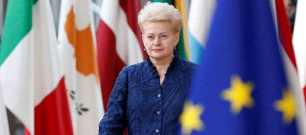 Президент Литвы Даля Грибаускайте на неформальном саммите ЕС в Брюсселе, 23 февраля 2018 - Sputnik Литва