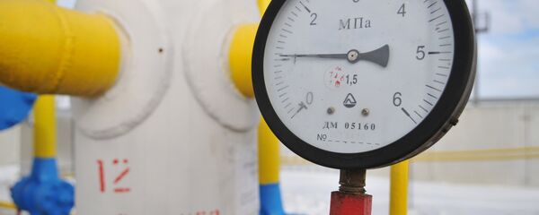 Манометр на трубопроводе газораспределительной станции Нежухив на Украине, архивное фото Манометр на трубопроводе газораспределительной станции Нежухив на Украине, архивное фото - Sputnik Литва