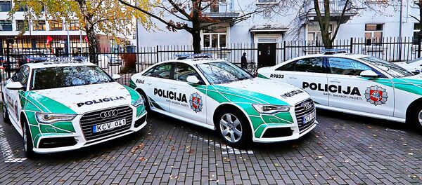 Полицейские автомобили в Литве - Sputnik Литва