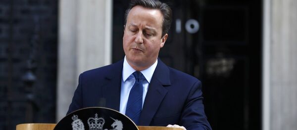 Британский премьер министр Дэвид Кэмерон выступает после оглашения результатов Референдума Brexit - Sputnik Литва