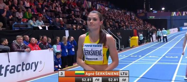 Литовская легкоатлетка Агне Шеркшниене Литовская легкоатлетка Агне Шеркшниене - Sputnik Литва