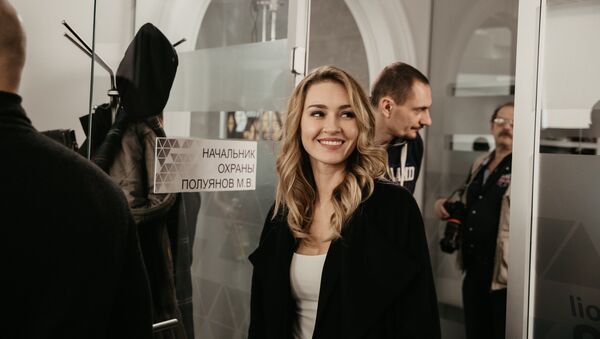 Актриса Иева Андреевайте, кадр со съемочной площадки фильма Пуля - Sputnik Литва