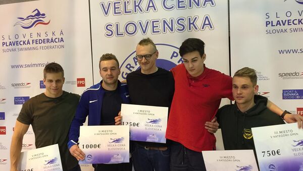 Литовский пловец Гедрюс Титянис заработал главный денежный приз в размере 1250 евро - Sputnik Литва