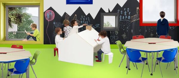 Naujos kartos modulinių vaikų darželių projektas Naujos kartos modulinių vaikų darželių projektas - Sputnik Lietuva