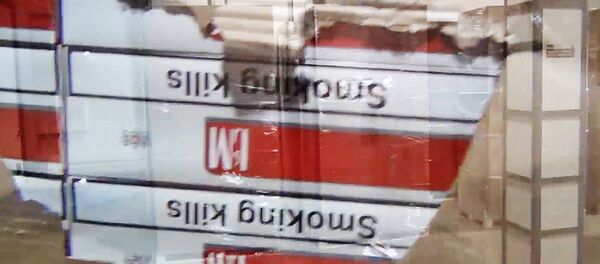 Самая большая в этом году задержанная контрабанда сигарет Самая большая в этом году задержанная контрабанда сигарет - Sputnik Lietuva