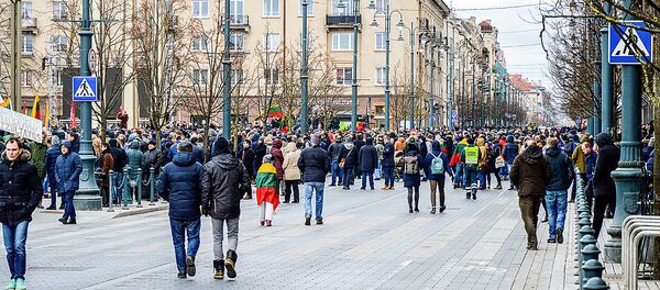 В Вильнюсе у здания литовского парламента прошел митинг из-за решения Сейма не лишать мандата депутата Миндаугаса Бастиса В Вильнюсе у здания литовского парламента прошел митинг из-за решения Сейма не лишать мандата депутата Миндаугаса Бастиса - Sputnik Lietuva
