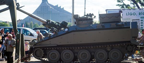 Военная техника армии США в Риге Военная техника армии США в Риге - Sputnik Lietuva